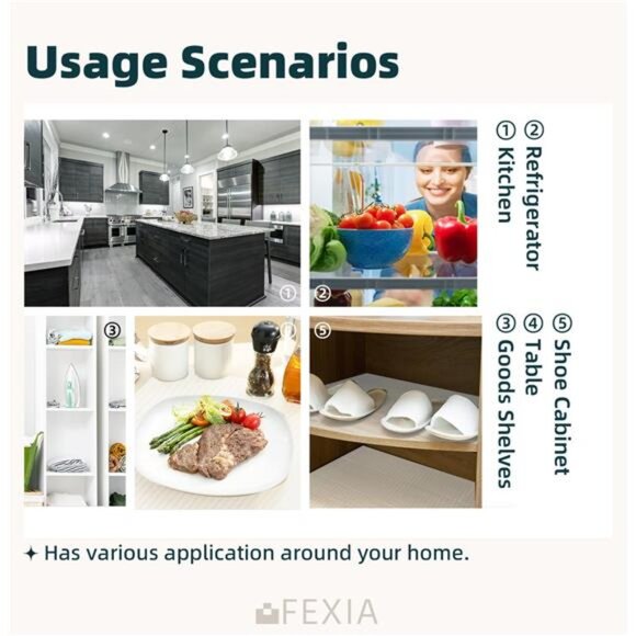 Shelf Liners for Kitchen Cabinets Non-Slip Drawer Liner 12 Inches x 20 FT - Picture 7 of 8